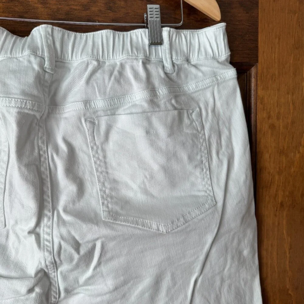 J. Jill White Jean Bermuda Shorts Size 18